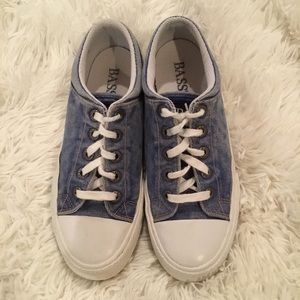 Washed Denim Sneakers